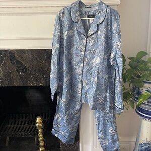 Toile Sateen Pajamas